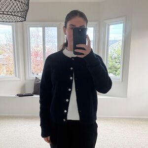 Madewell Navy Cardigan Sweater